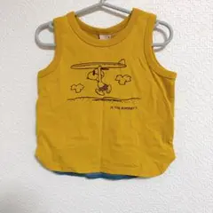 petit main タンクトップ 90cm イエロー