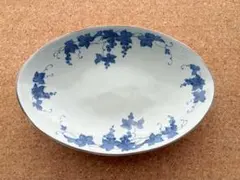 香蘭社 有田焼 染付葡萄文 オーバル皿 5枚セット