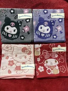 Sanrioキャラクタータオル4枚セット　バラ売り可能‼️