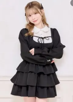 apres jour ドッキングティアードワンピース