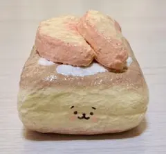 手作りスポンジスクイーズ　桃カステラちゃん