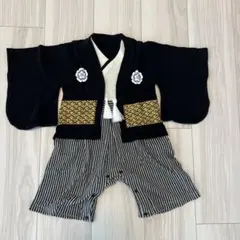 ベビー袴ロンパース　着物　セレモニードレス　お食い初め 初節句　お祝い　70cm