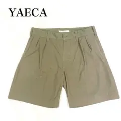 YAECA ヤエカ ツータック ショートパンツ オリーブ 32 M 11608のサムネイル
