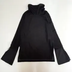 ランバンオンブルー 24SS. シアーカフスコンビカットソー 黒 M 38