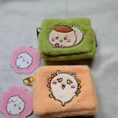 ちいかわ　ふわふわミニポーチ　くりまんじゅう　シーサーセット