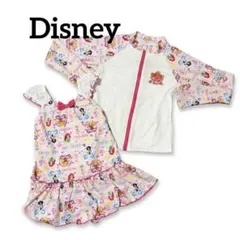 ディズニー プリンセス 女の子 ワンピース 水着 ラッシュガードセット 120
