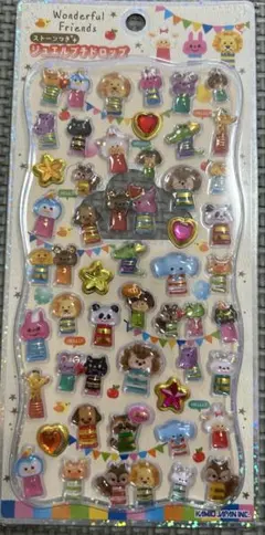 【正規品】ジュエル プチドロップシール☆ワンダフル フレンズ
