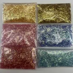 フレーク5色乱切りホロ（ゴールド）まとめ売り/大容量