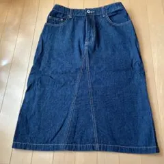 デニムスカート膝丈