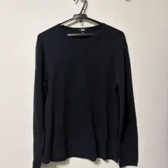 UNIQLO クルーネックセーター 紺 M