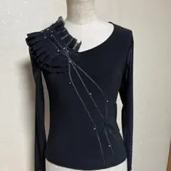 社交ダンス トップス　SM 黒のサムネイル