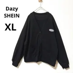 Dazy SHEIN PROGRESS XL Vネックカーディガン ブラック