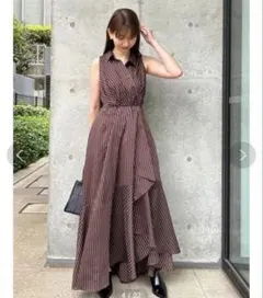 未使用【SNIDEL】バックリボン ノースリイレヘムシャツワンピ ブラウン snidel ノースリイレヘムシャツワンピース 1 ブラウン - メルカリ