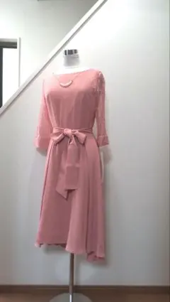 アクシーズファム　ネックレス付袖レースドレス　ワンピース紙タグ付き新品