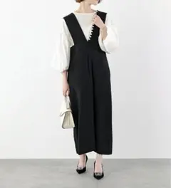anana サスペンダーワンピース a35-010 レデ イースパール Aラインのサムネイル