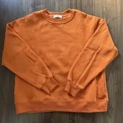 WEGO オレンジ スウェット トレーナーSサイズ