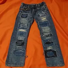 ヒステリックミニ(HYSTERICMINI)豪華デニム ジーンズ 120cm