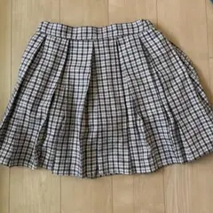 mezzo piano junior チェック柄プリーツスカート Lサイズのサムネイル