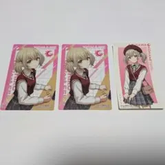 スシロー プロセカ コラボ 小豆沢 こはね カード＆ステッカー セット