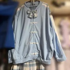ACDC RAGの水色チャイナジャージ＆制服スカートリボンのサムネイル