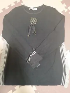 スーパービューティー＊ 長袖ニット フリル付き