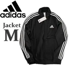 新品 アディダス ジャージ 上 ジャケット M 黒 メンズ トラックジャケット