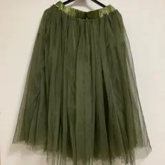 フレアスカート チュールスカート プリーツスカート　アズノゥアズピンキー