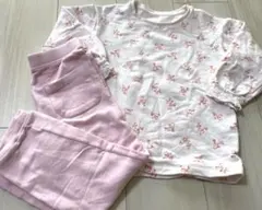 UNIQLO 花柄 パジャマセット 110サイズ