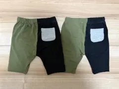 美品 ベビー レギンス スパッツ セット 90cm ハーフ丈 保育園のサムネイル