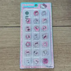 【正規品】キティ ピンク ヒョウ柄 キラコロ おはじきシール