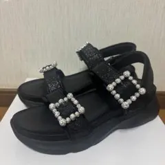 新品★ RANDA ランダ スポーツ サンダル　25.5cm ビジューのサムネイル