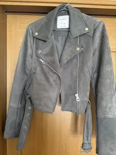 PULL&BEAR グレー ライダースジャケット S