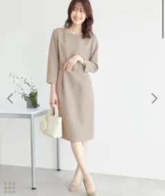 ロペピクニック　【360°ウルトラストレッチ】セットアップ対応/9分丈ワンピース