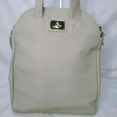 Vivienne Westwood ハンドバッグ レザー グレー 横長 - メルカリ