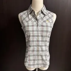 バーバリー　ブルーレーベル　ノバチェック　ノースリーブ　タンク　シャツ