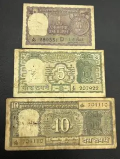 インド政府 1940年代 1ルピー紙幣キングジョージ6世 1940 India Rupee In Indian Paper Money for sale | eBay