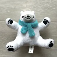 日立ルームエアコン 白くまくん シロクマ ぬいぐるみ マフラー付き