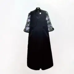 Mame Kurogouchi ロング ワンピース 花柄 刺繍 マメ mame Kurogouchi（マメ クロゴウチ）花柄刺繍ベルスリーブ