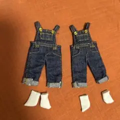ねんどろいどどーる　おようふくせっと　オーバーオール　2着