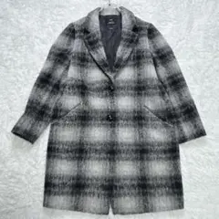 【希少サイズ】23区 チェスターコート シャギー ジャケット アルパカ 44