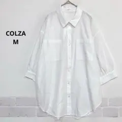 COLZA オーバーシャツ ホワイト ビッグシルエット M 抜け感コーデK124