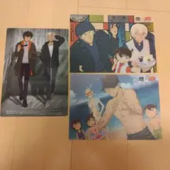 名探偵コナン　くら寿司　セブン　下敷き　赤井秀一　安室透　松田陣平　3点セット