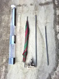 へら鮒釣り用パラソル　&　専用万力