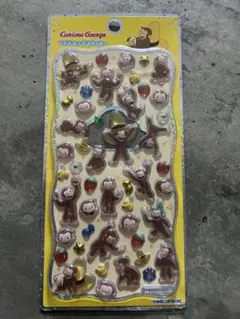 おさるのジョージ　プチドロップステッカー　ボンボンドロップシール　正規品