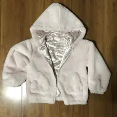 【未使用】フェイクファーコート（メゾピアノ）120cm