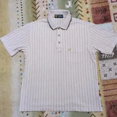 Golden Bear ポロシャツ ストライプ ベージュのサムネイル