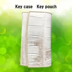 断捨離価格　受注生産品　本物クロコ　シャム　クロコダイル　キーケース HW