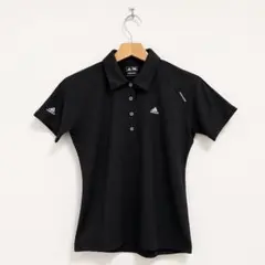 adidas ポロシャツ S 黒 半袖 CLIMACOOL ゴルフ