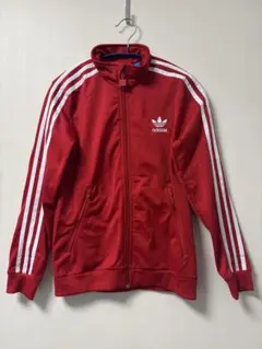 adidasトラックジャケット　150　トレフォイル　ジップアップ　キッズ