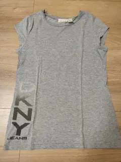 DKNY JEANS　グレー ロゴプリント 半袖TシャツＬ　ダナキャランのサムネイル